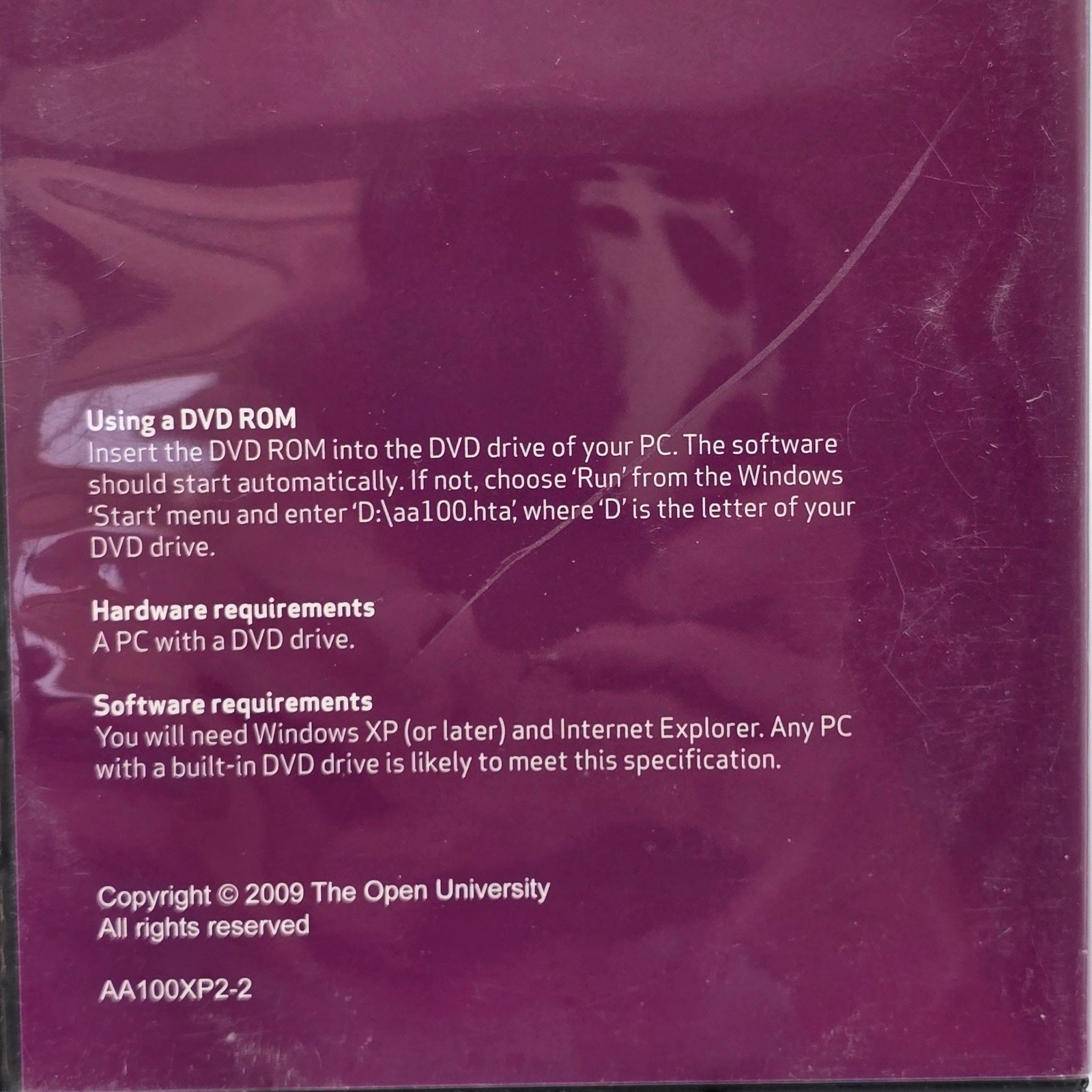 The Open University AA100 Arts Past and Present DVD Audio CD Tradition Dissent