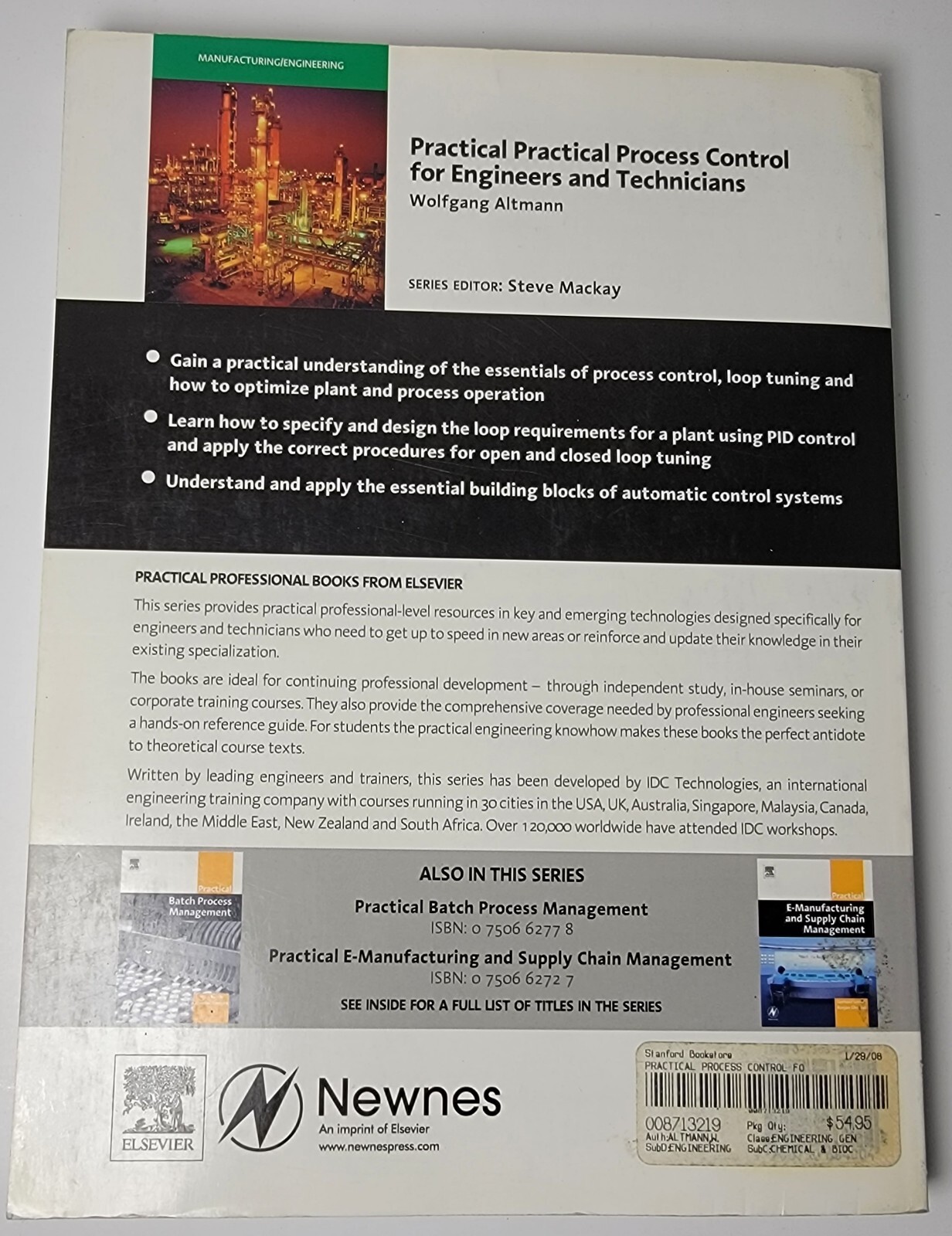 Practical Process Control for Engineers & Technicians Wolfgang Altmann 290 Pages