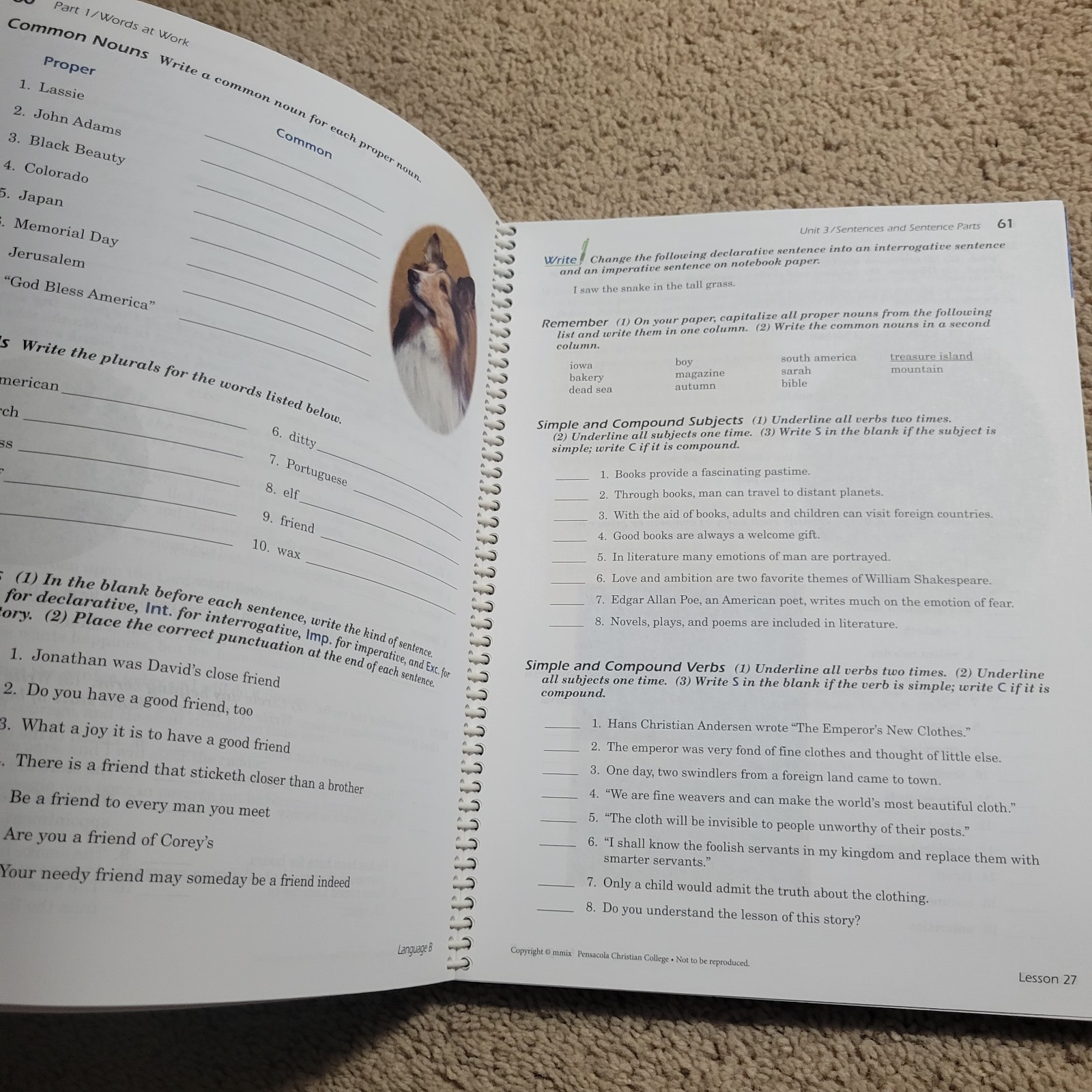 Abeka 5th Grade Language Arts, Reading, Spelling, Teacher Keys Student 14 Books