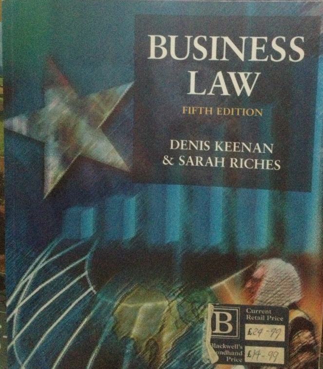 Business Law Denis Keenan & Sarah Riches 5th Edition 486 Pages