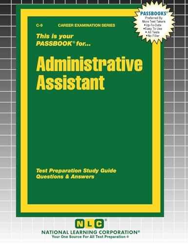Administrative Assistant (Career Examination) – Paperback – Very Good