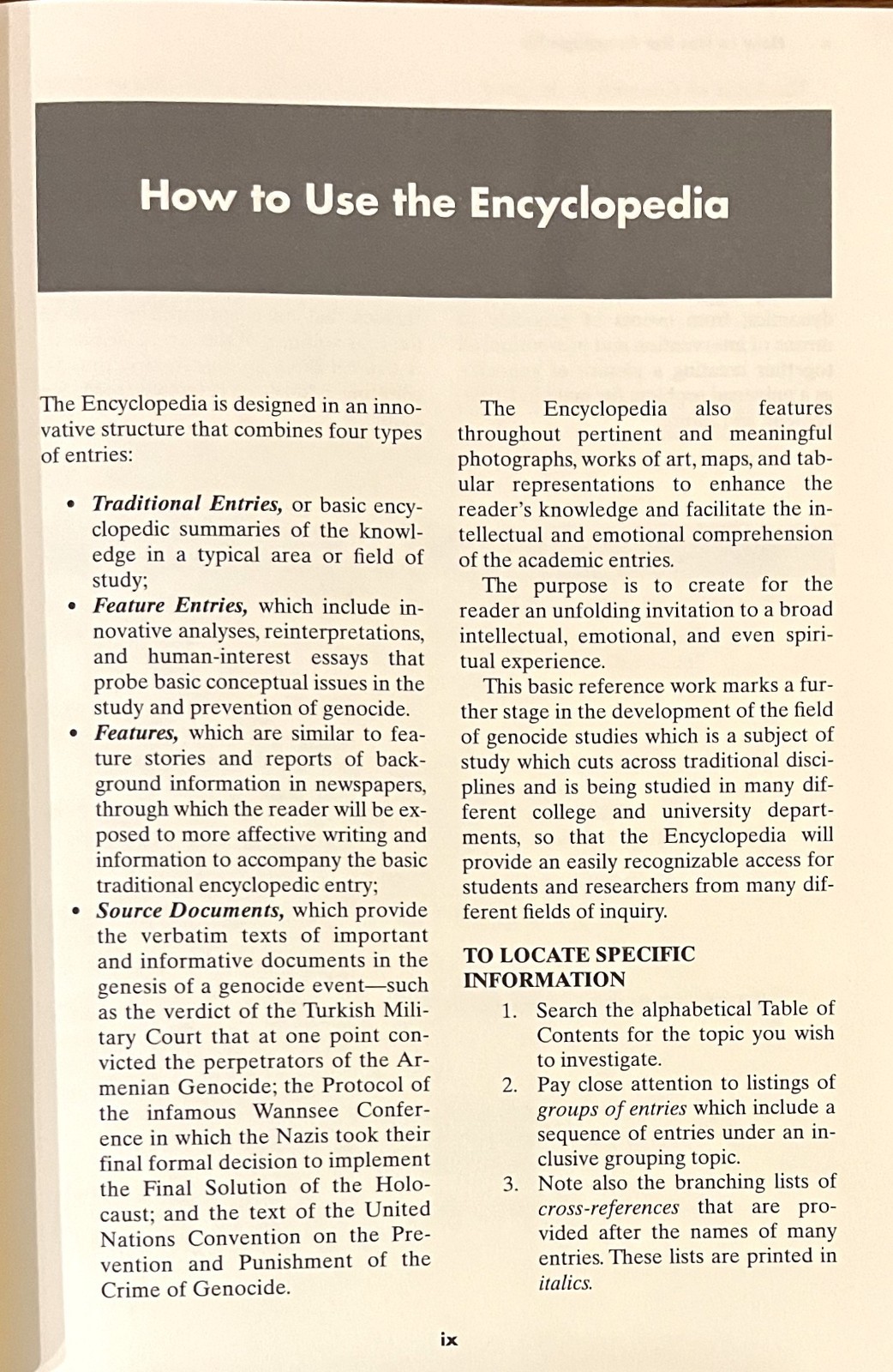 ENCYCLOPEDIA OF GENOCIDE, Volume II-Edited by Israel W. Charny-SUPERB Hardcover!