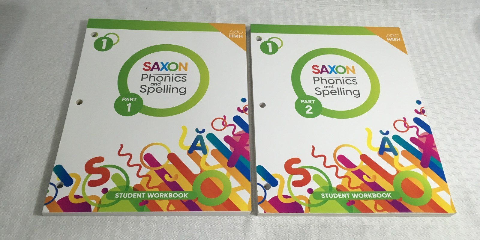 HMH SAXON PHONICS & SPELLING GRADE 1 STUDENT WORKBOOK / PART 1 & 2 / NEW