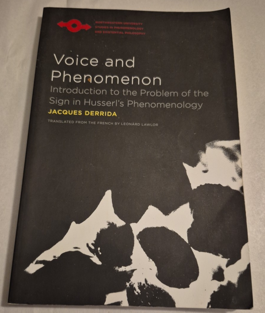 Voice and Phenomenon : Problem of the Sign Jaques Derrida Husserl TPB Theory