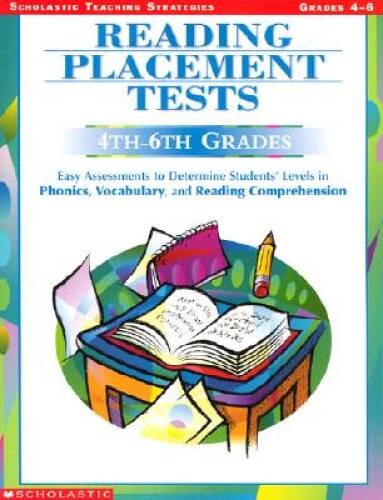 Reading Placement Tests; 4th-6th Grades: Easy Assessments to Determine St – GOOD