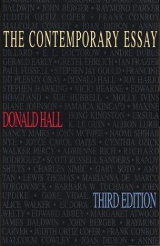 The Contemporary Essay – paperback, Donald Hall, 0312101384