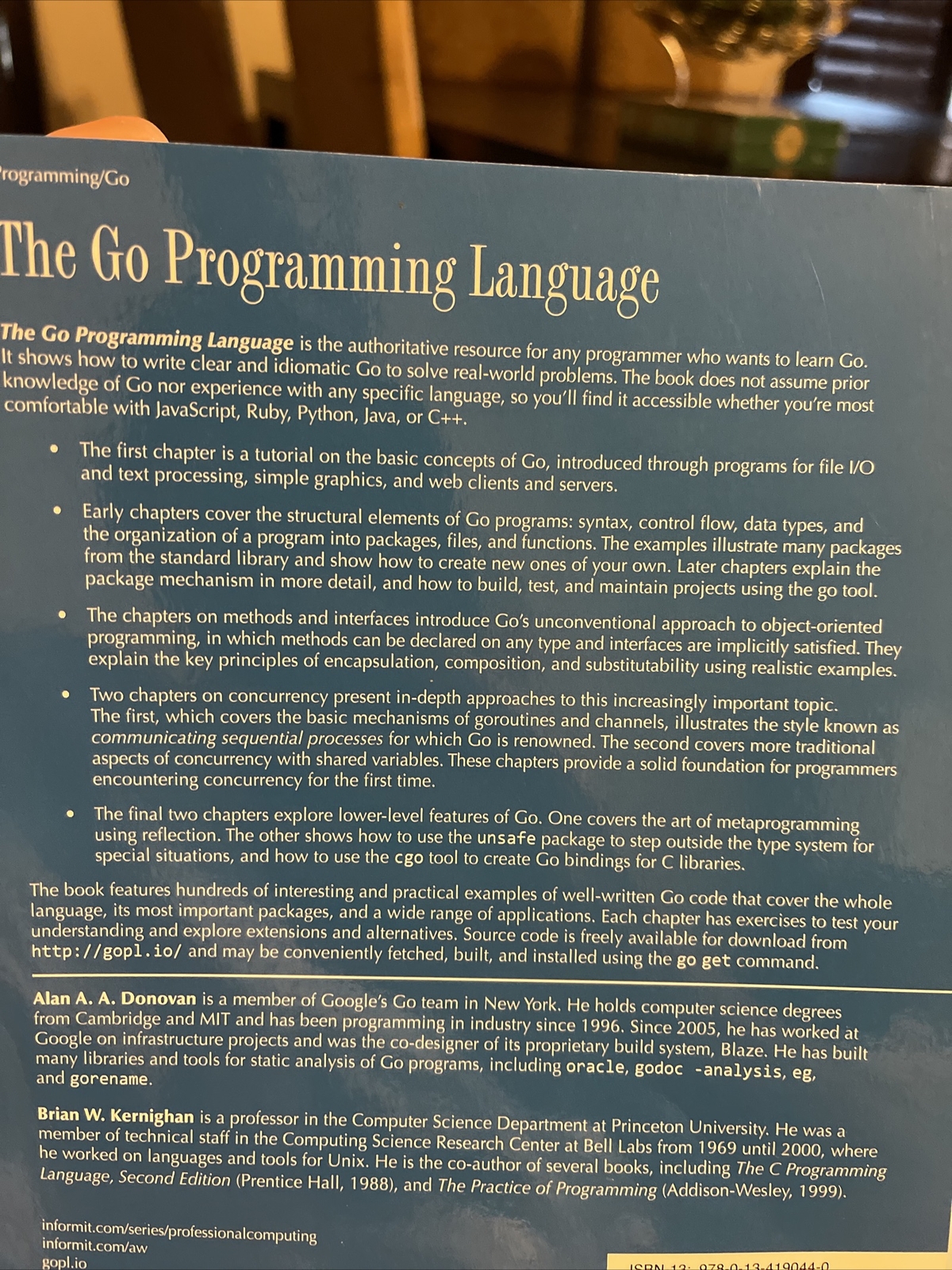 Addison-Wesley Professional Computing Ser.: The Go Programming Language by Alan