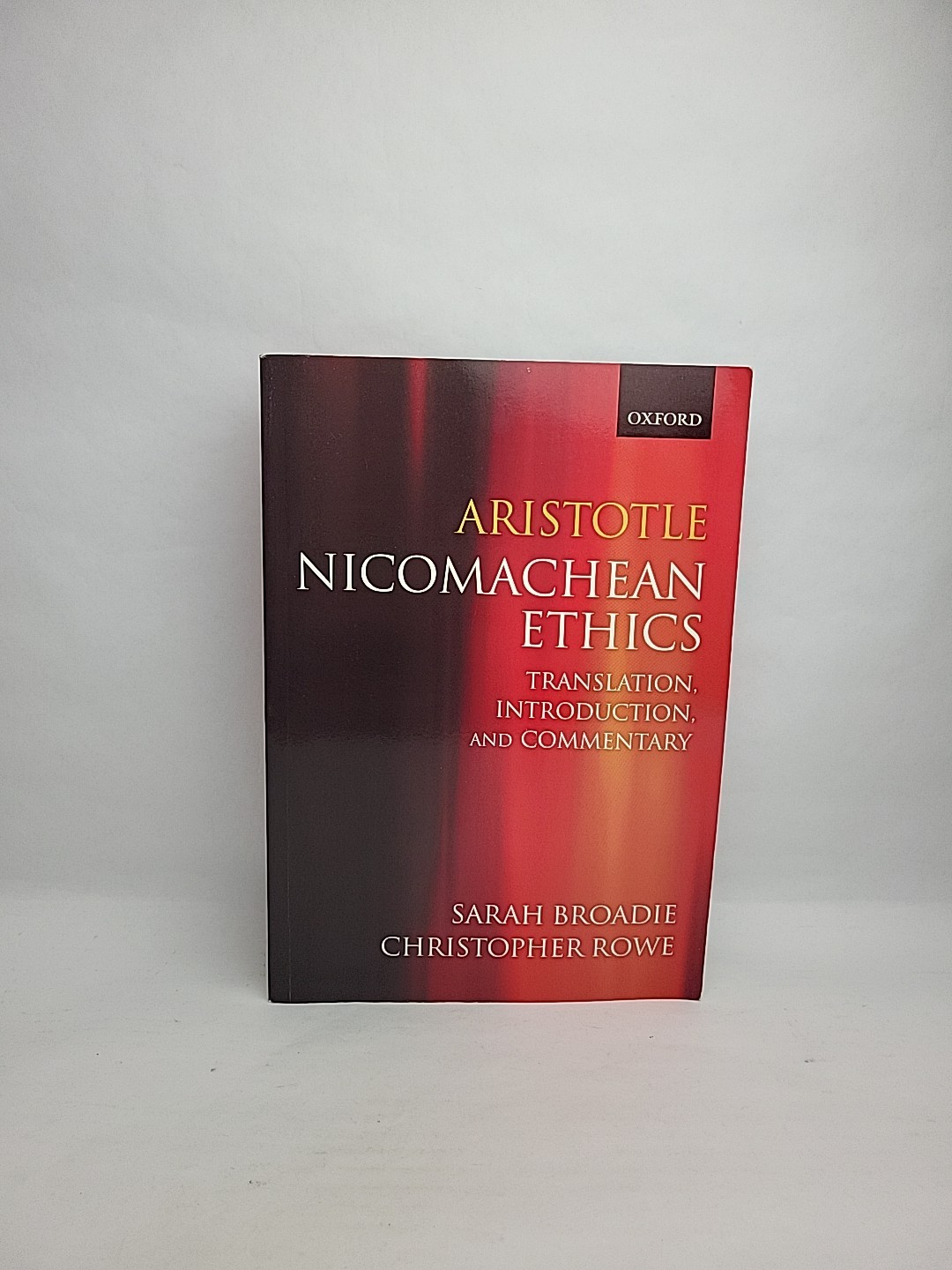 Nicomachean Ethics Aristotle Sarah Broadie Christopher Rowe Oxford Book
