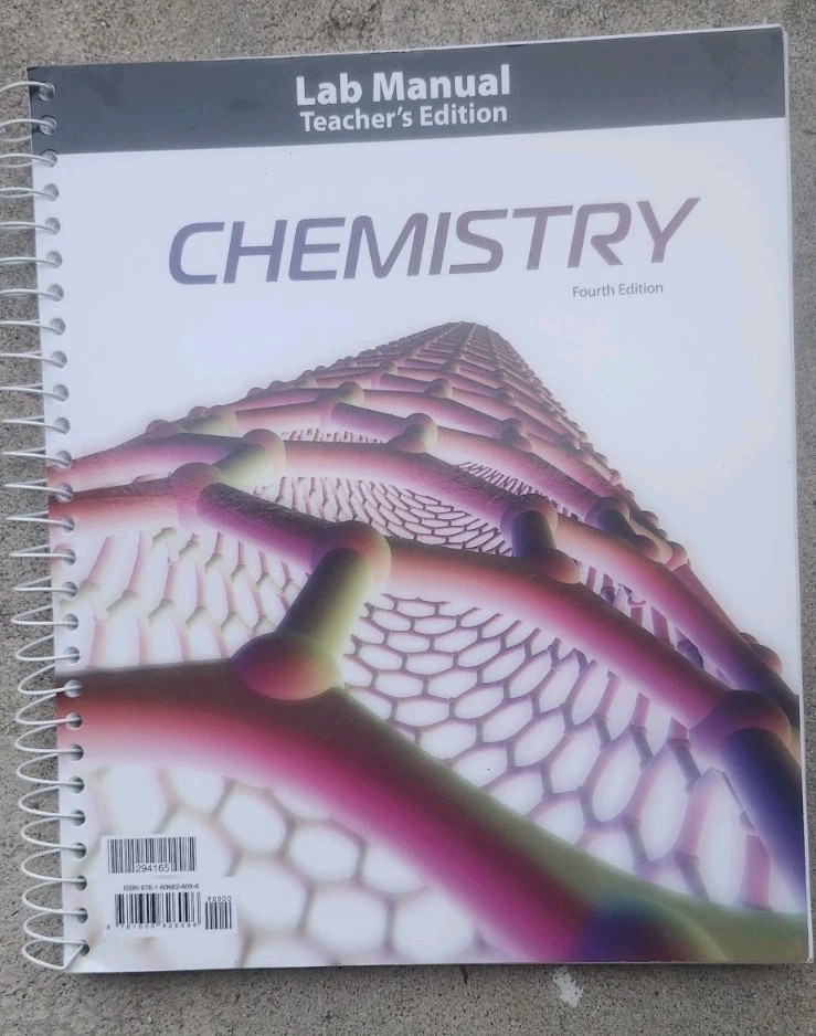 BJU Press Chemistry Lab Manual Teacher’s Edition 4th Edition