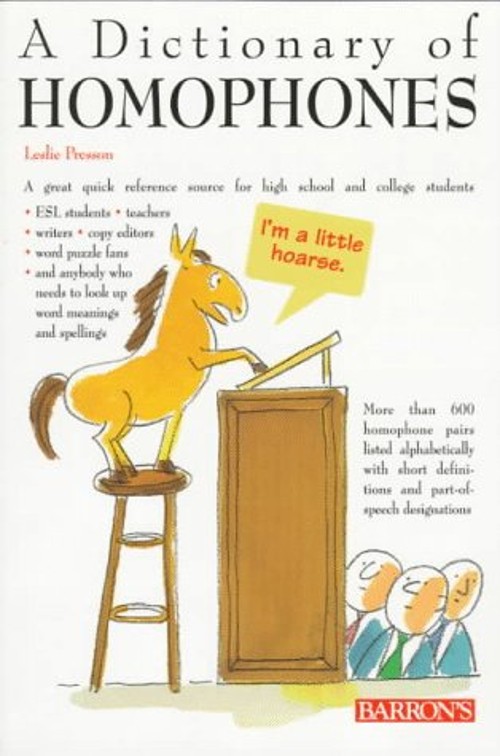 Dictionary of Homophones Paperback Leslie Presson