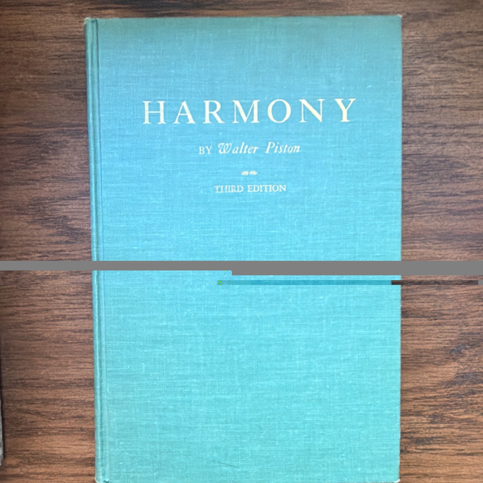W. W. Norton Harmony 3rd Edition by Walter Piston 1962 Hardcover Music Textbook