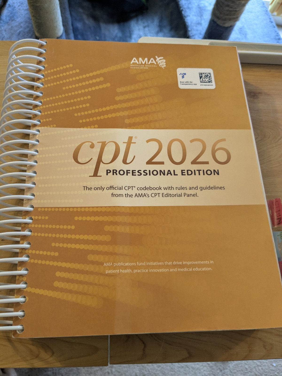 CPT 2026 Professional Edition AMA Medical Coding Code Book w/ Tabs Spiral