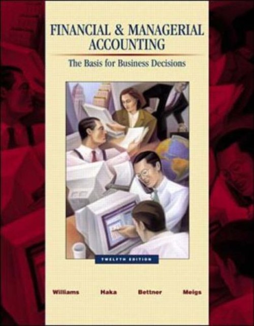 Financial and Managerial Accounting : The Basis for Business Deci