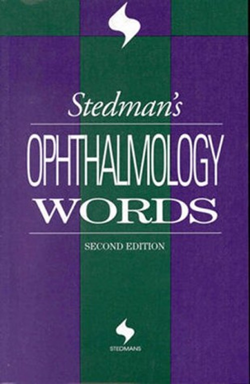 Stedman’s Ophthalmology Words. Paperback Thomas Lathrop Stedman
