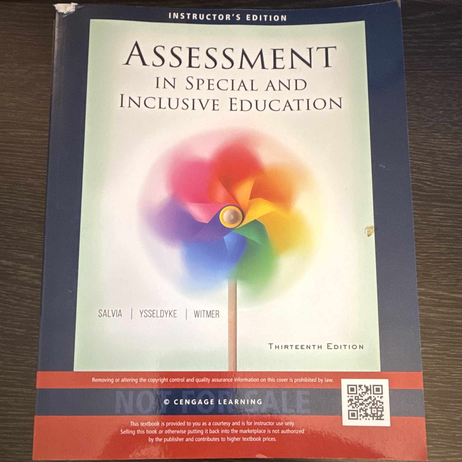 Cengage Assessment in Special & Inclusive Education 13th Ed PB 2016 Salvia