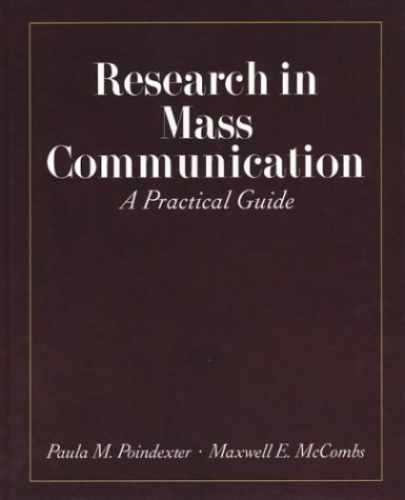 Research in Mass Communication: – Hardcover, by Poindexter Paula M.; – Very Good