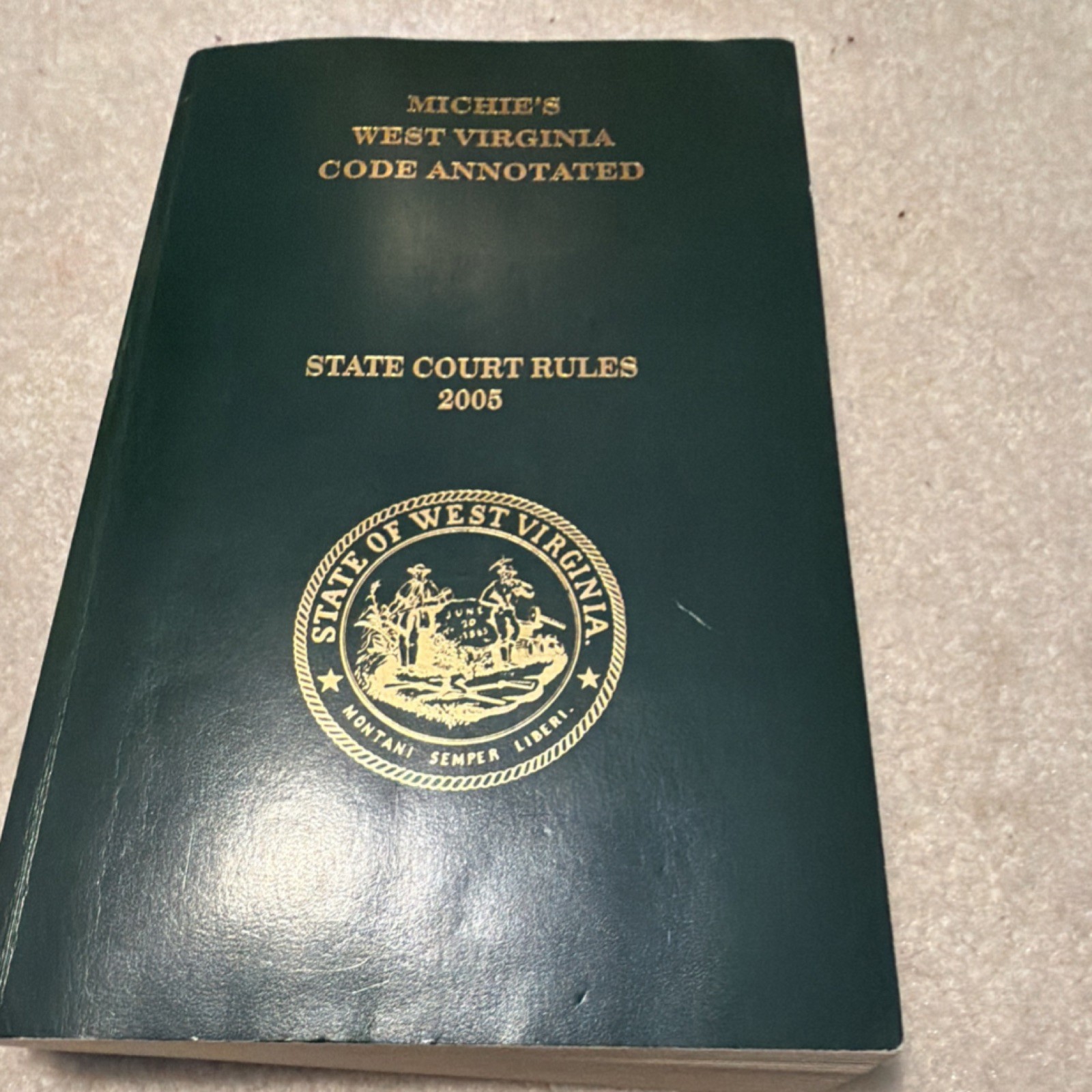 Michie’s West Virginia Code Annotated 2005 LexisNexis Paperback Law Book