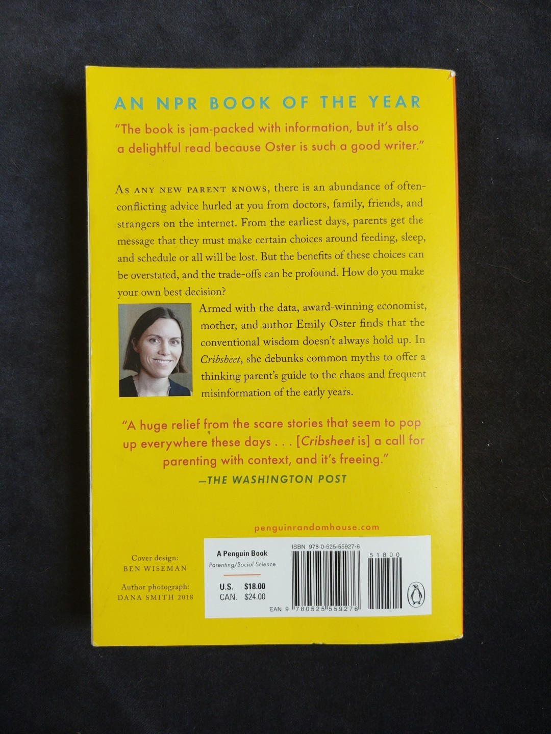 Cribsheet Data-Driven Guide Better Relaxed Parenting Softcover Book Emily Oster