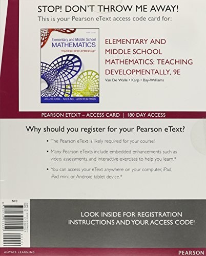 Elementary and Middle School Mathem…, Bay-Williams, J