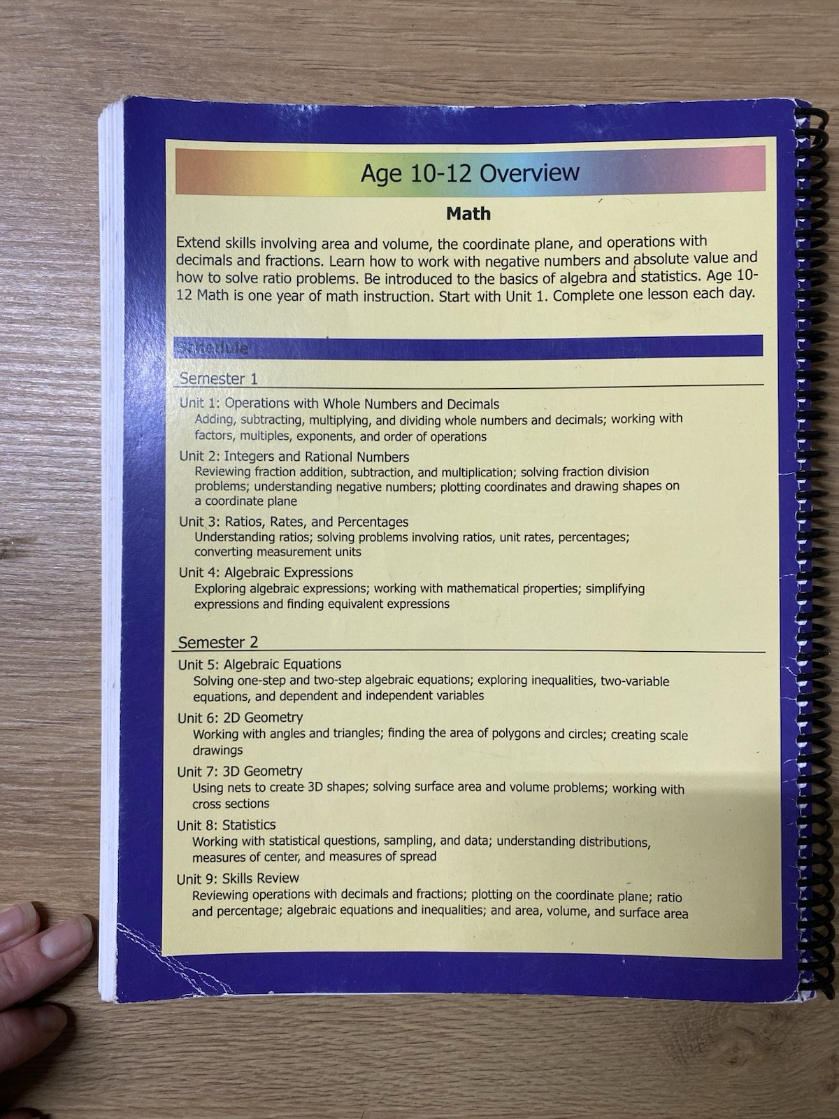 Moving Beyond The Page Ages 10-12 Full Year Math