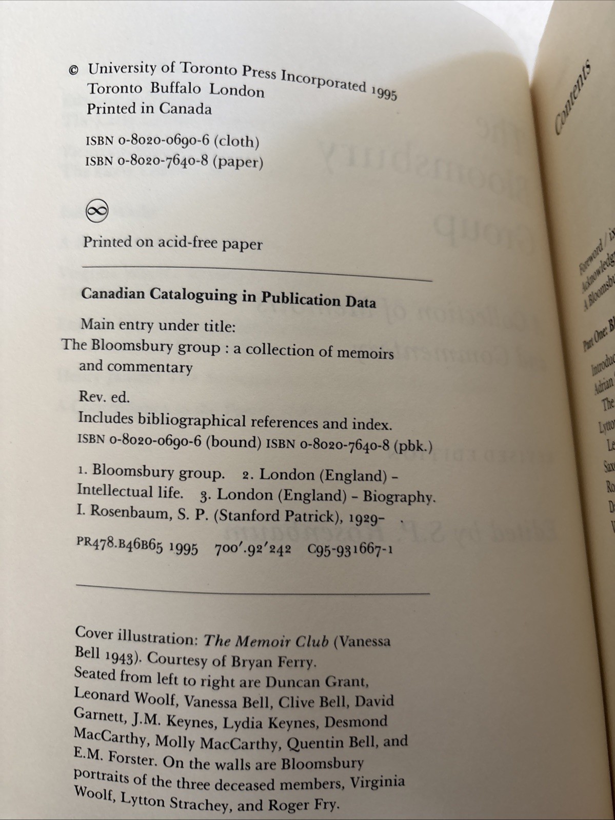 Bloomsbury Group : A Collection of Memoirs and Commentary Revised Ed. PB 1995