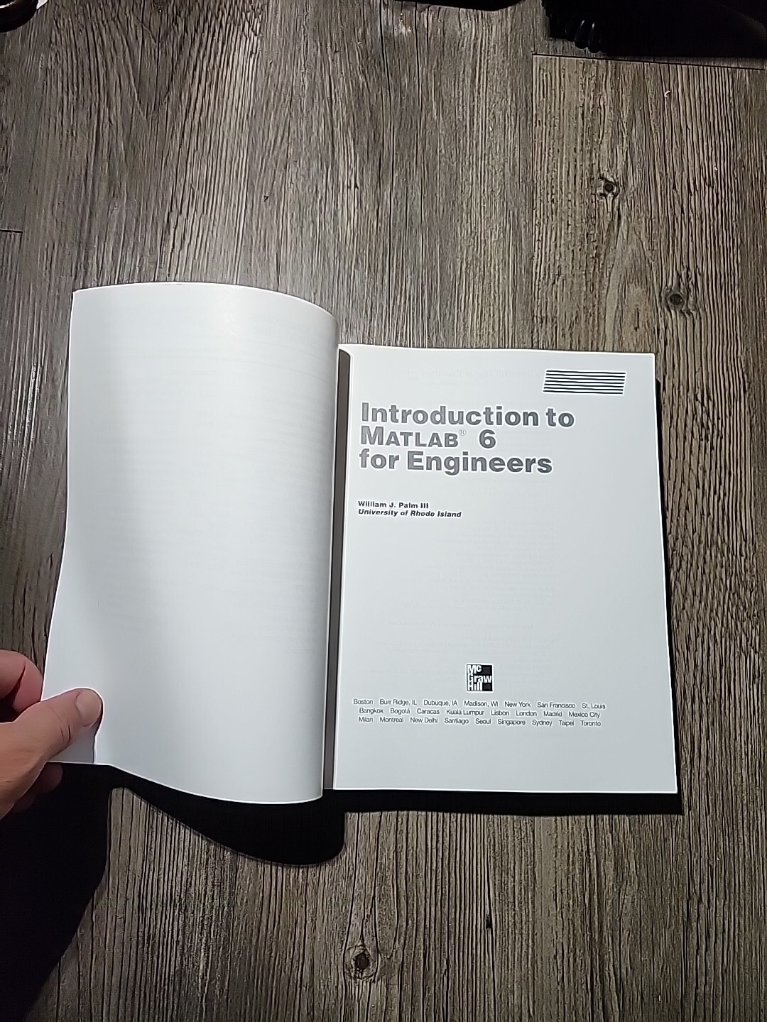 Introduction To MATLAB 6 For Engineers William J. Palm III SOFTCOVER 2001