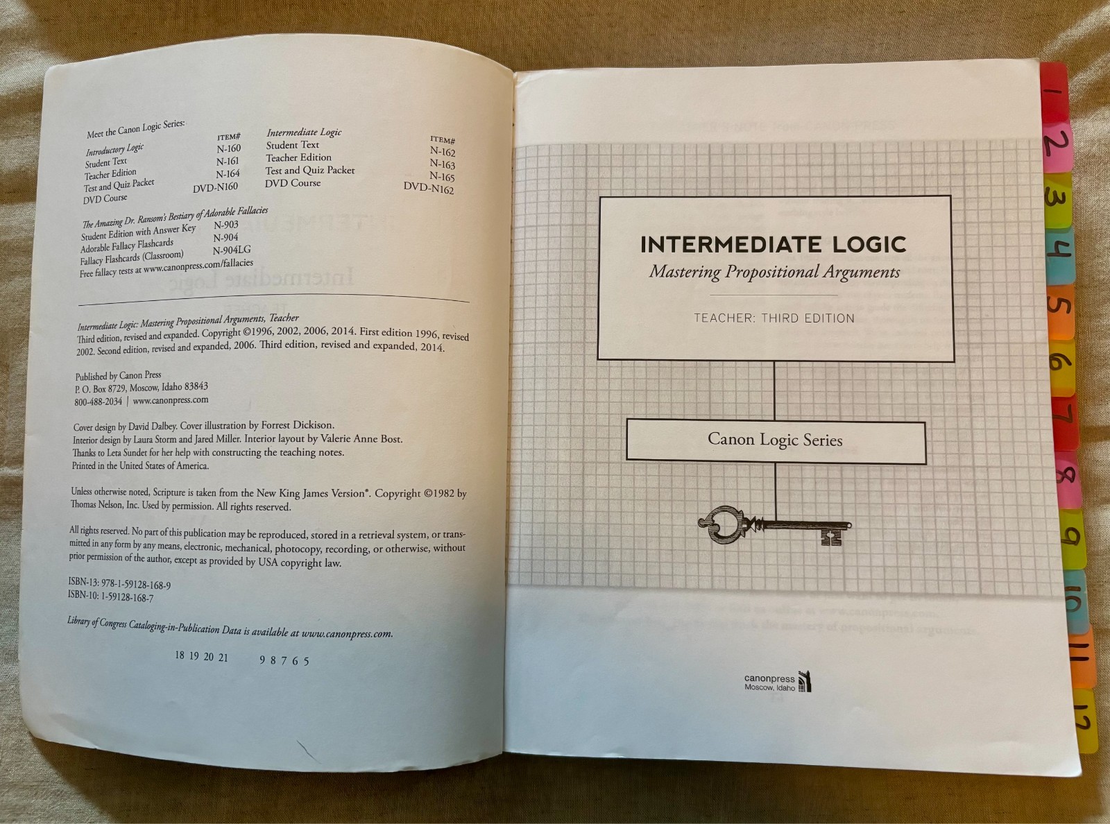Canon Press Intermediate Logic 5th Edition Teacher’s Manual and Video Course
