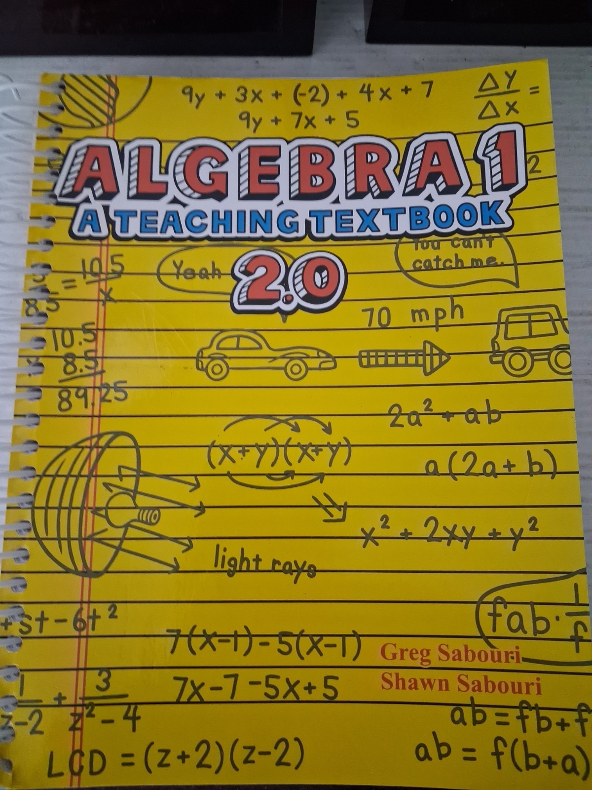 Algebra 1 A Teaching Textbook 2.0 Greg Sabouri Shawn Sabouri 2011 Spiralbound