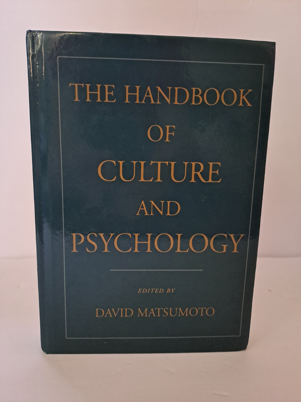 Handbook of Culture and Psychology by David Matsumoto (2001, Hardcover)