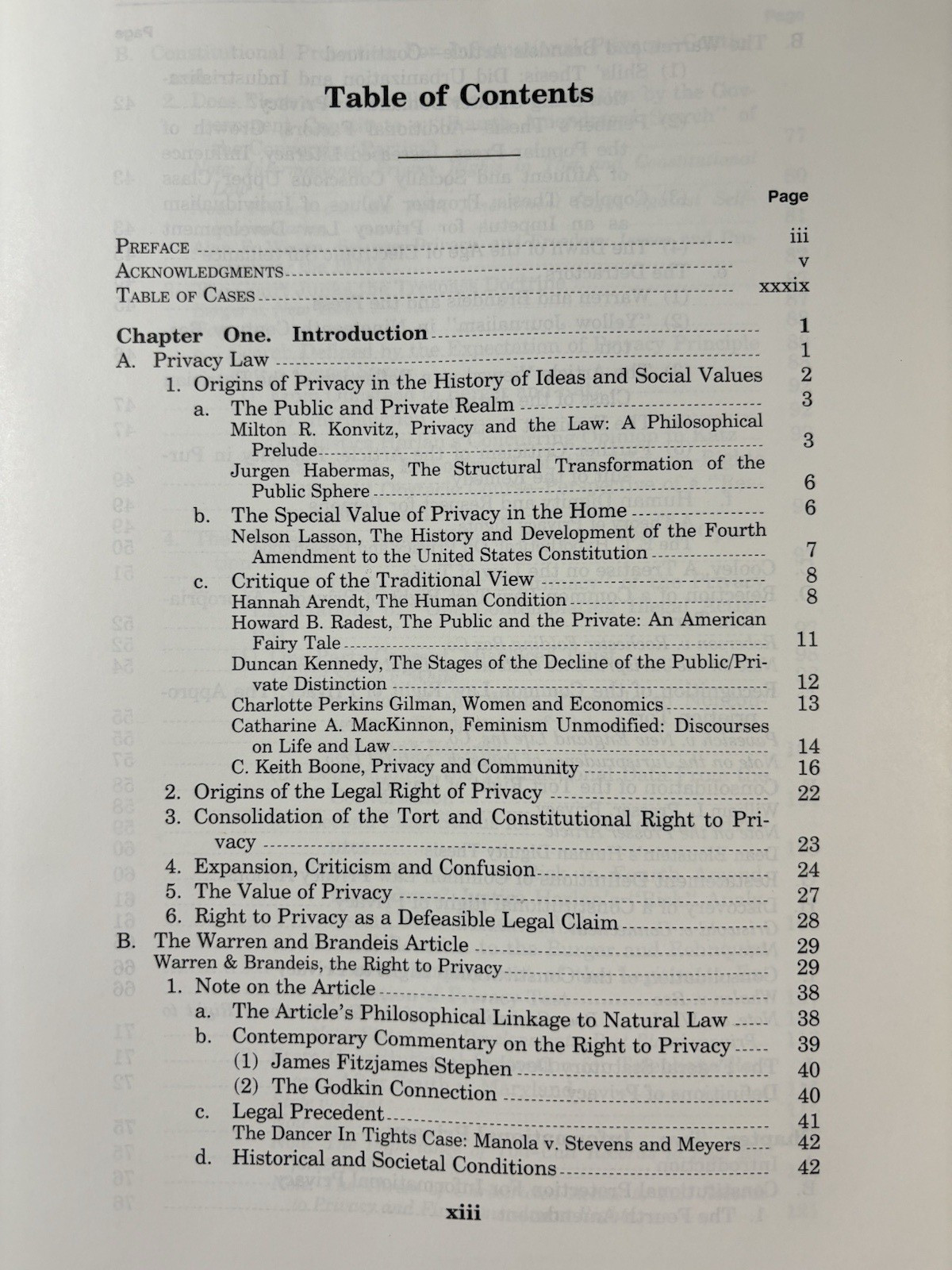 PRIVACY LAW : CASES & MATERIALS By Richard C. Turkington & Anita L. Allen