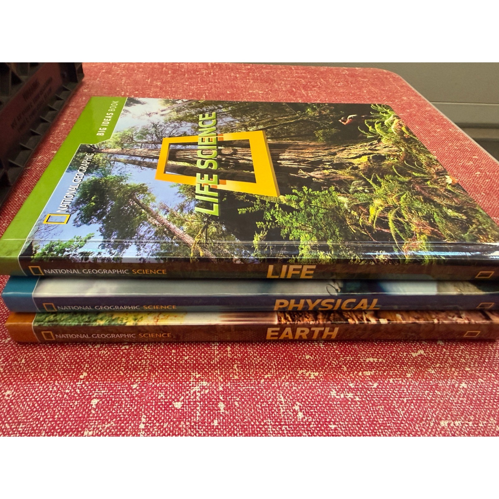 National Geographic Science Big Ideas Book Set Life Physical Earth Science 3 Pc