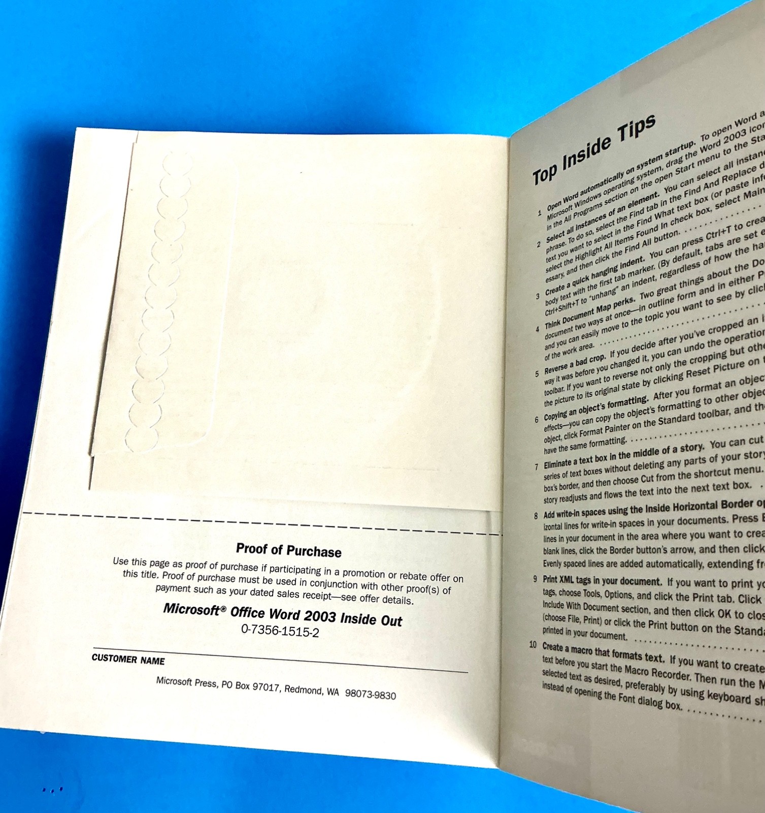 MICROSOFT OFFICE WORD 2003 INSIDE OUT MARY MILLHOLTON AND KATHERINE MURRAY