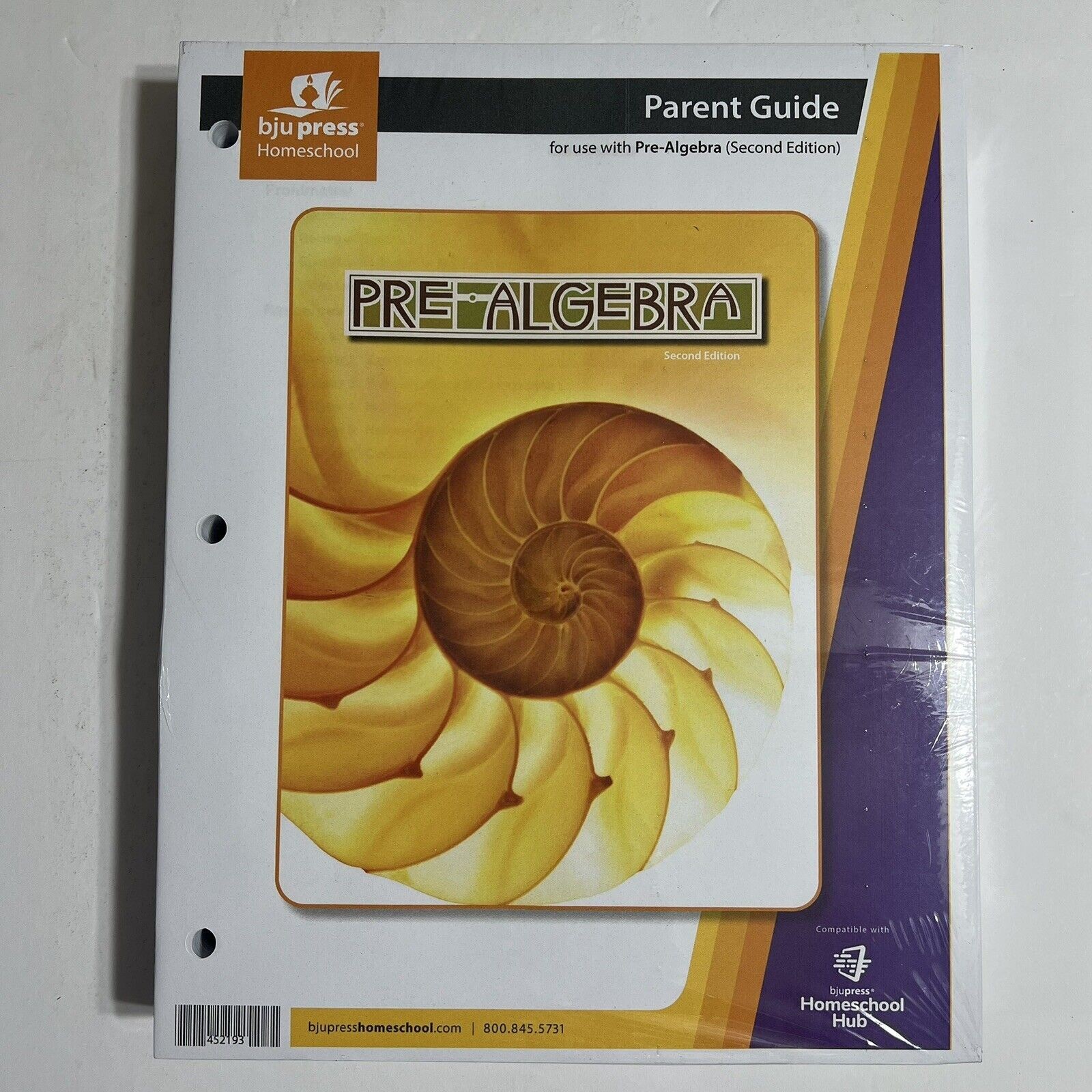 BJU Press Bob Jones Homeschool Curriculum Pre Algebra Parent Guide 2nd Edition