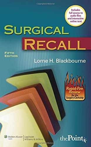Surgical Recall, Fifth North – Paperback, by Blackbourne Lorne H. – Acceptable