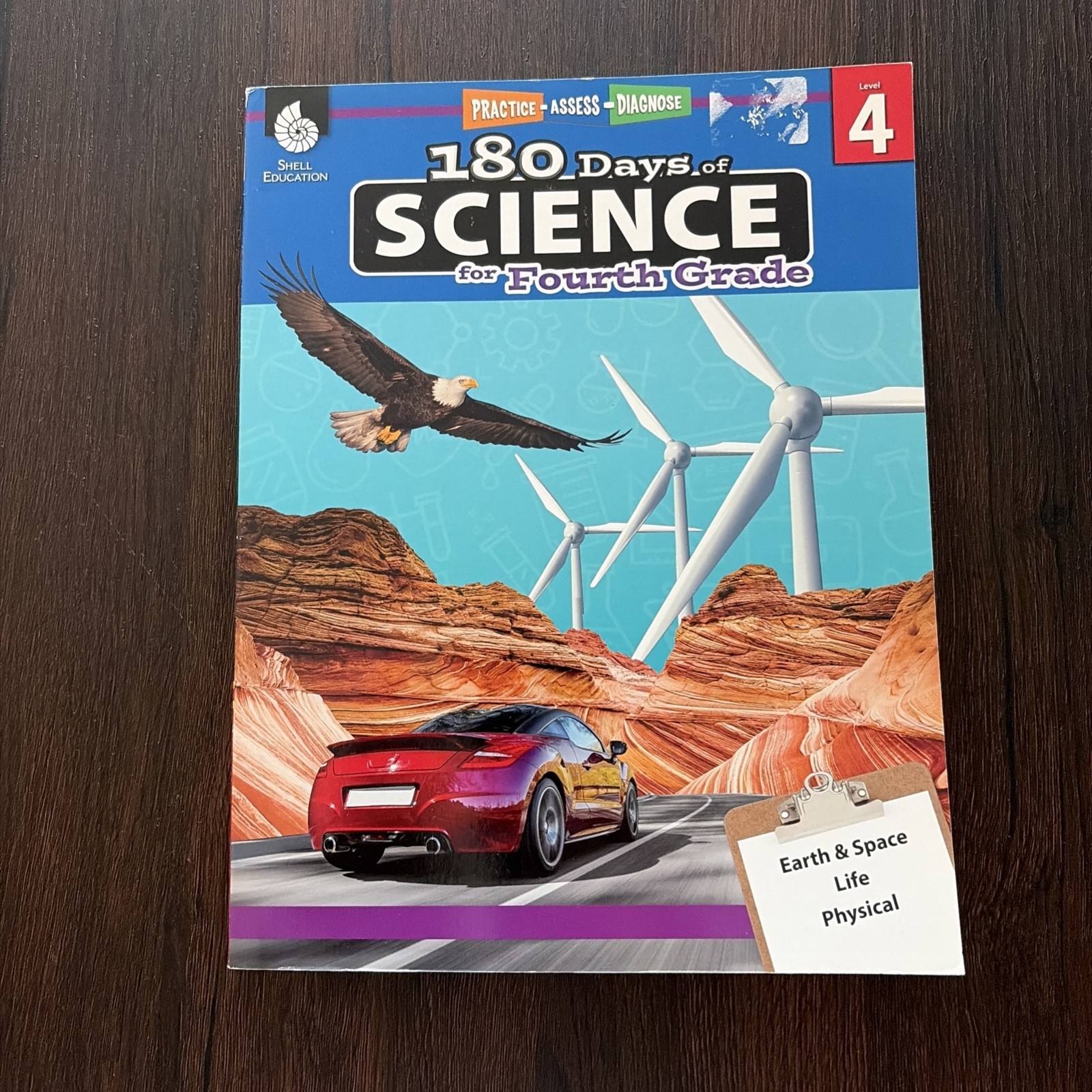 180 Days of Science for 4th Grade Workbook by Shell Education – BRAND NEW