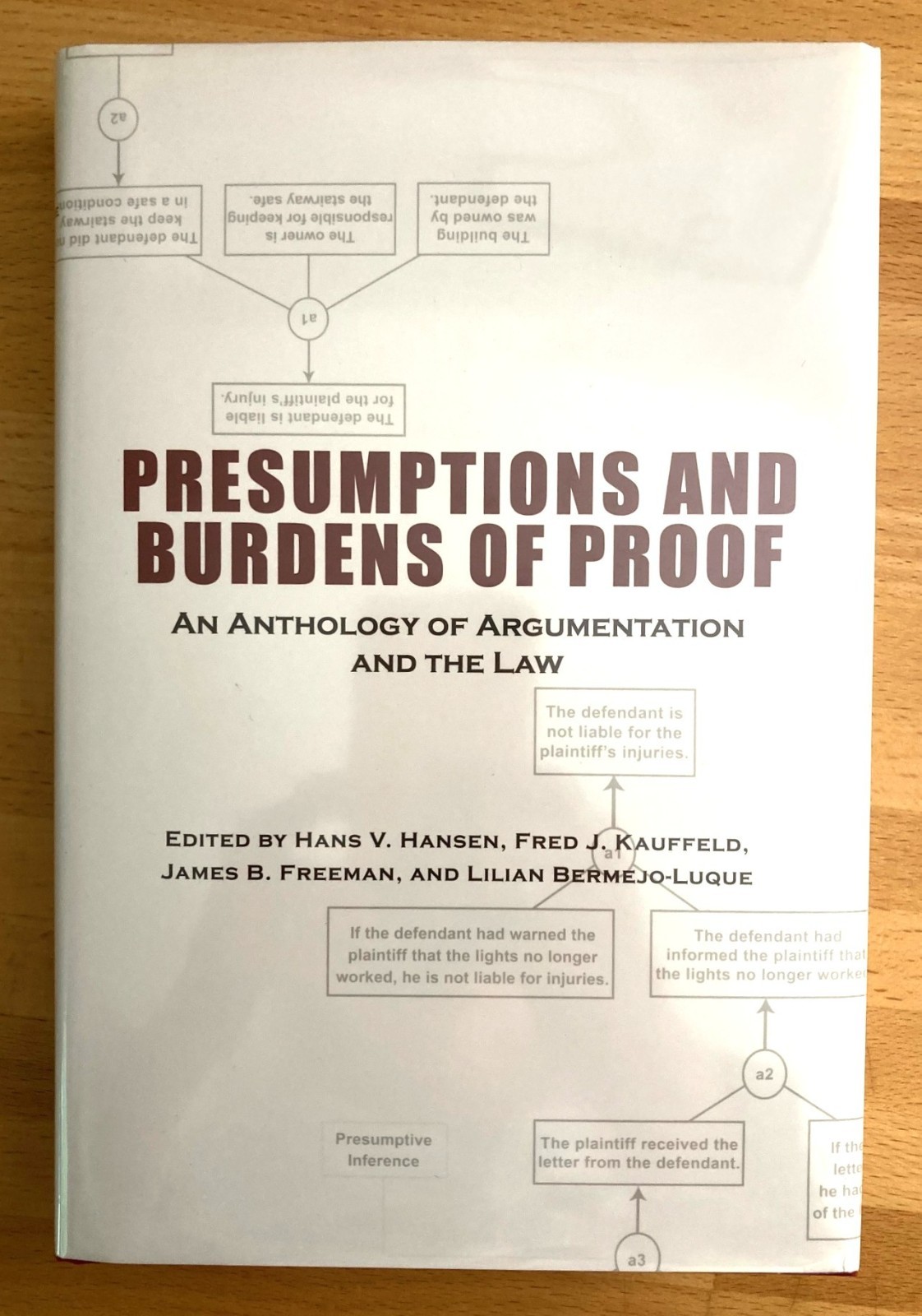 Presumptions and Burden of Proof An Anthology Hansen 2019 HB DJ Like New