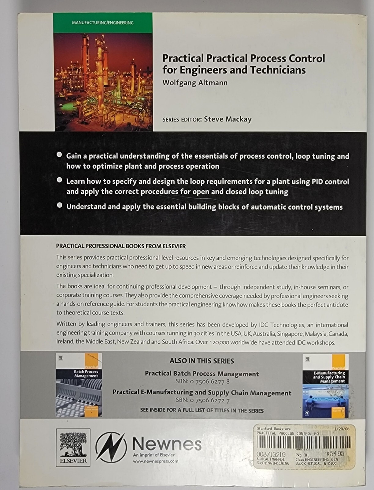 Practical Process Control for Engineers & Technicians Wolfgang Altmann 290 Pages