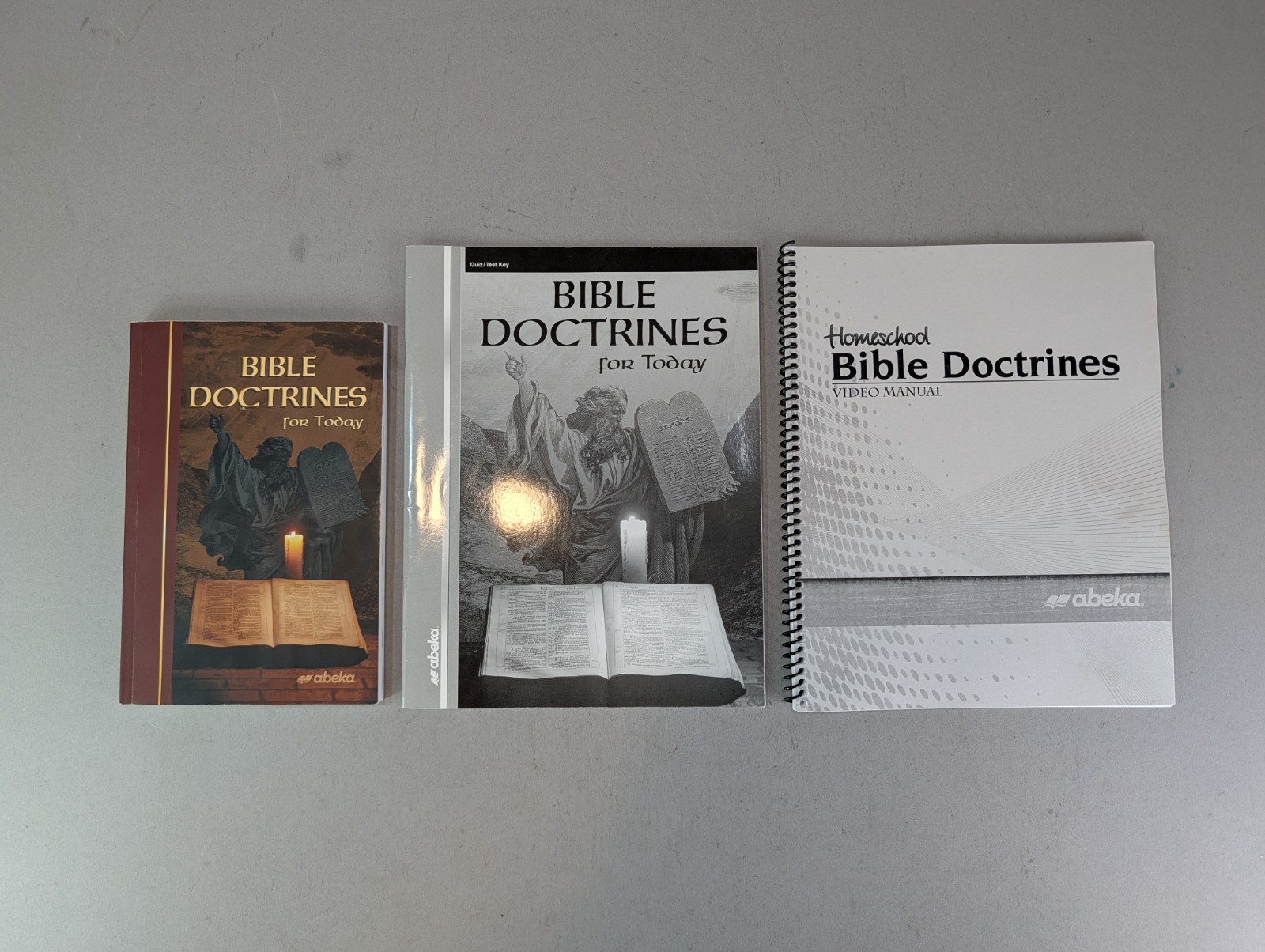 Abeka Bible Doctrines for Today set 3rd edition textbook reader Key and manual