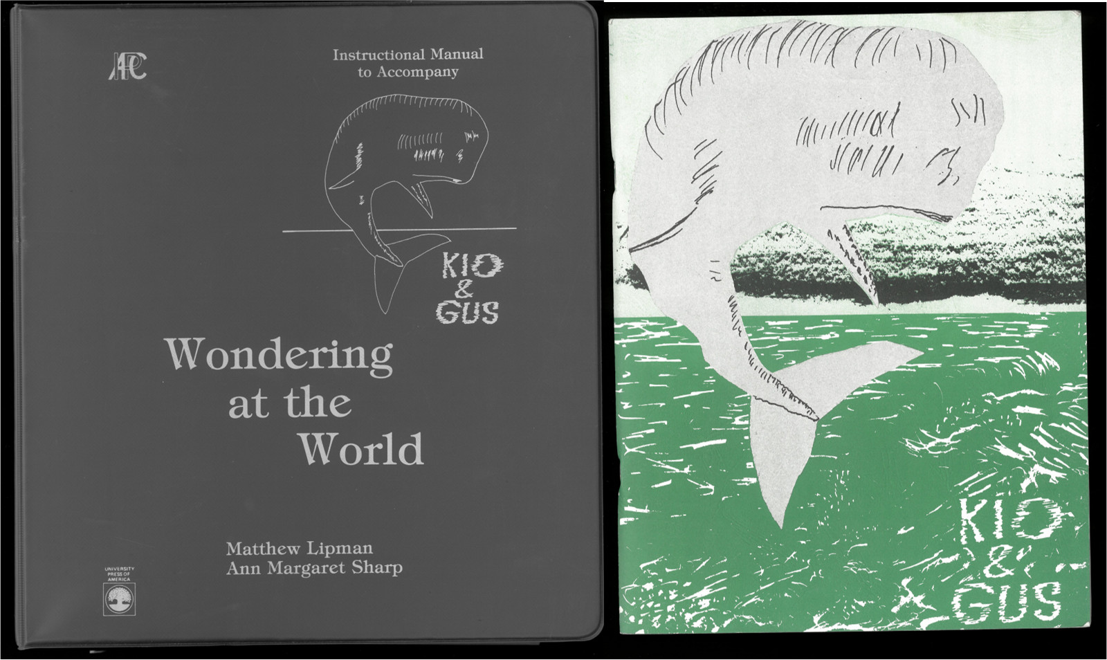 WONDERING AT THE WORLD Instructional Manual + KIO and GUS Book Matthew Lipman