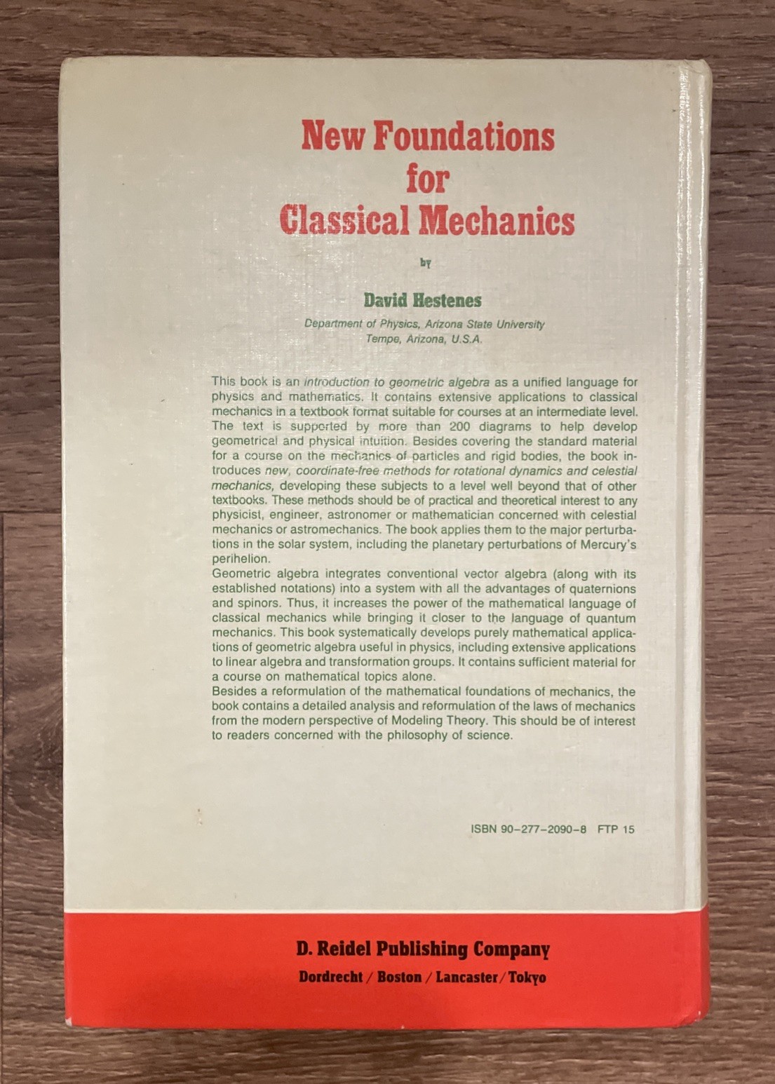 New Foundations for Classical Mechanics Hestenes 1st HC Fundamental Physics