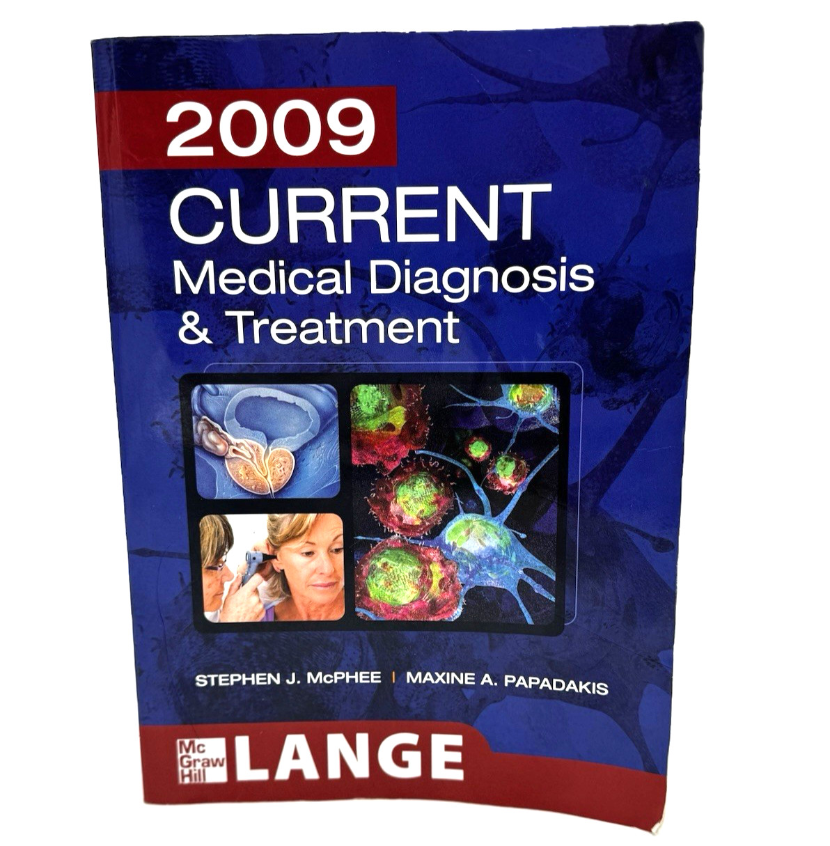 Current Medical Diagnosis & Treatment 2009 Lange McGraw Hill Book Pre – Owned