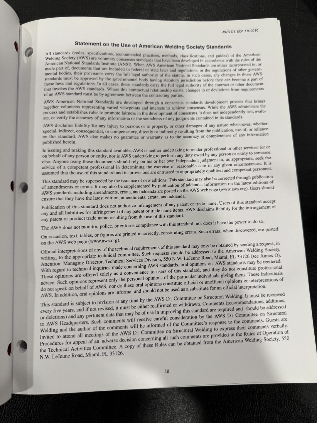STRUCTURAL WELDING CODE–STEEL By American Welding Society AWS D1.1/D1.1M:2010
