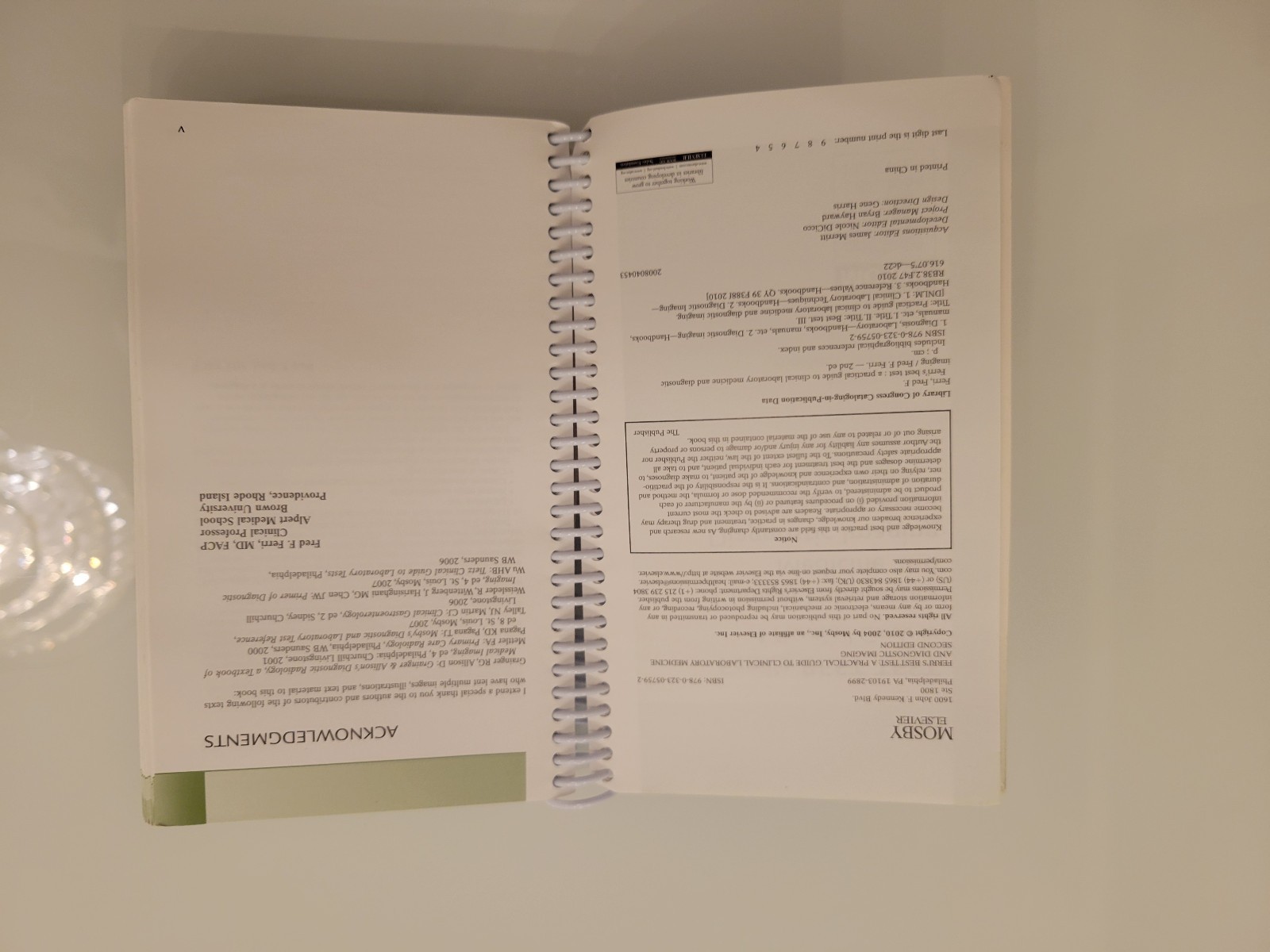 Ferri’s Best Test: 2nd Ed. Spiral version
