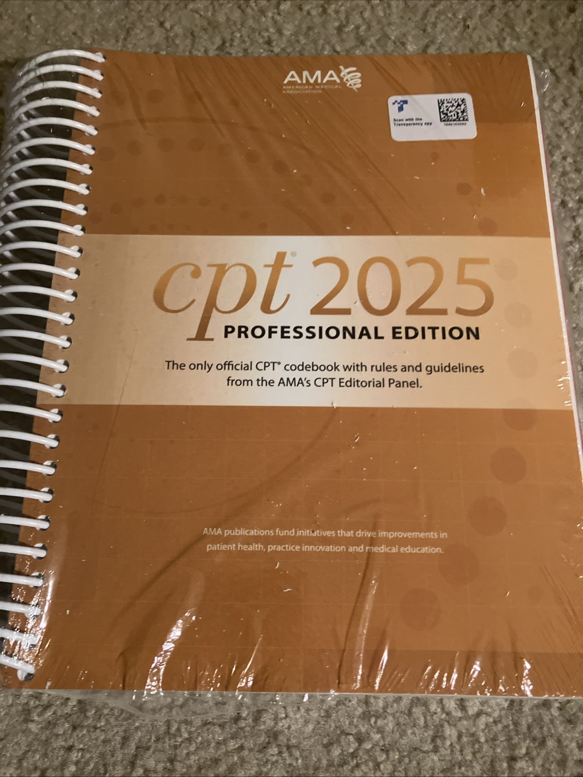 CPT Professional 2025 by American Medical Association (2024, Spiral)