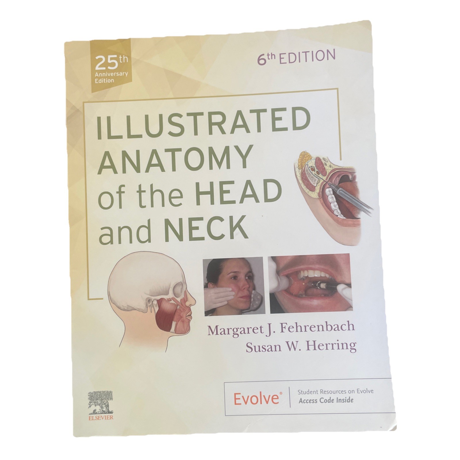 Illustrated Anatomy of the Head and Neck Paperback 6th Edition Preowned