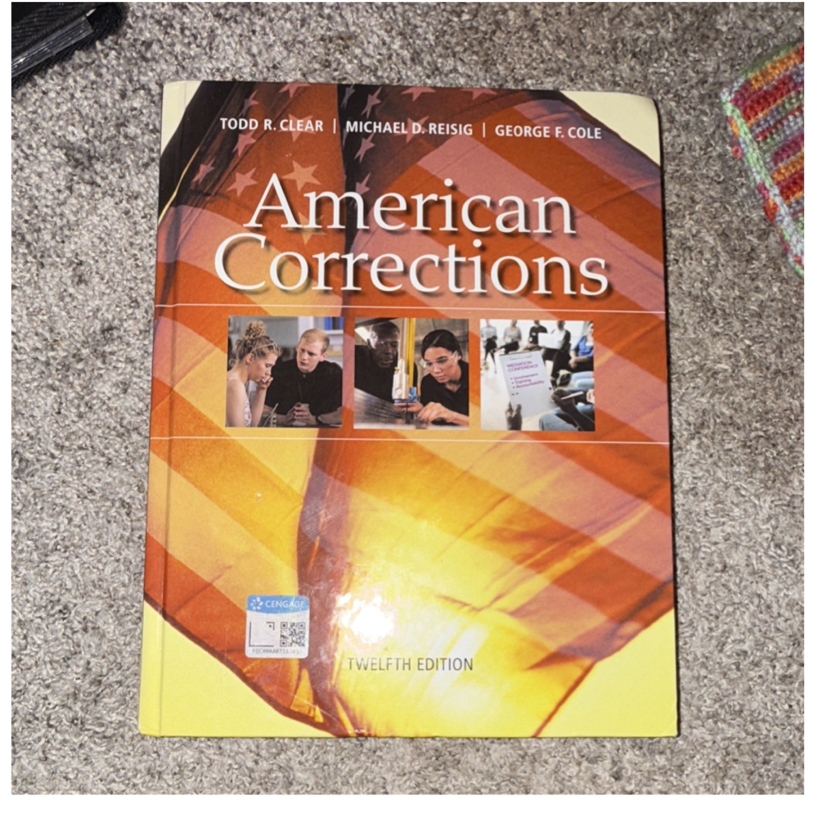 American Corrections 12th Edition Paperback 2019 Clear Reisig Cole Cengage
