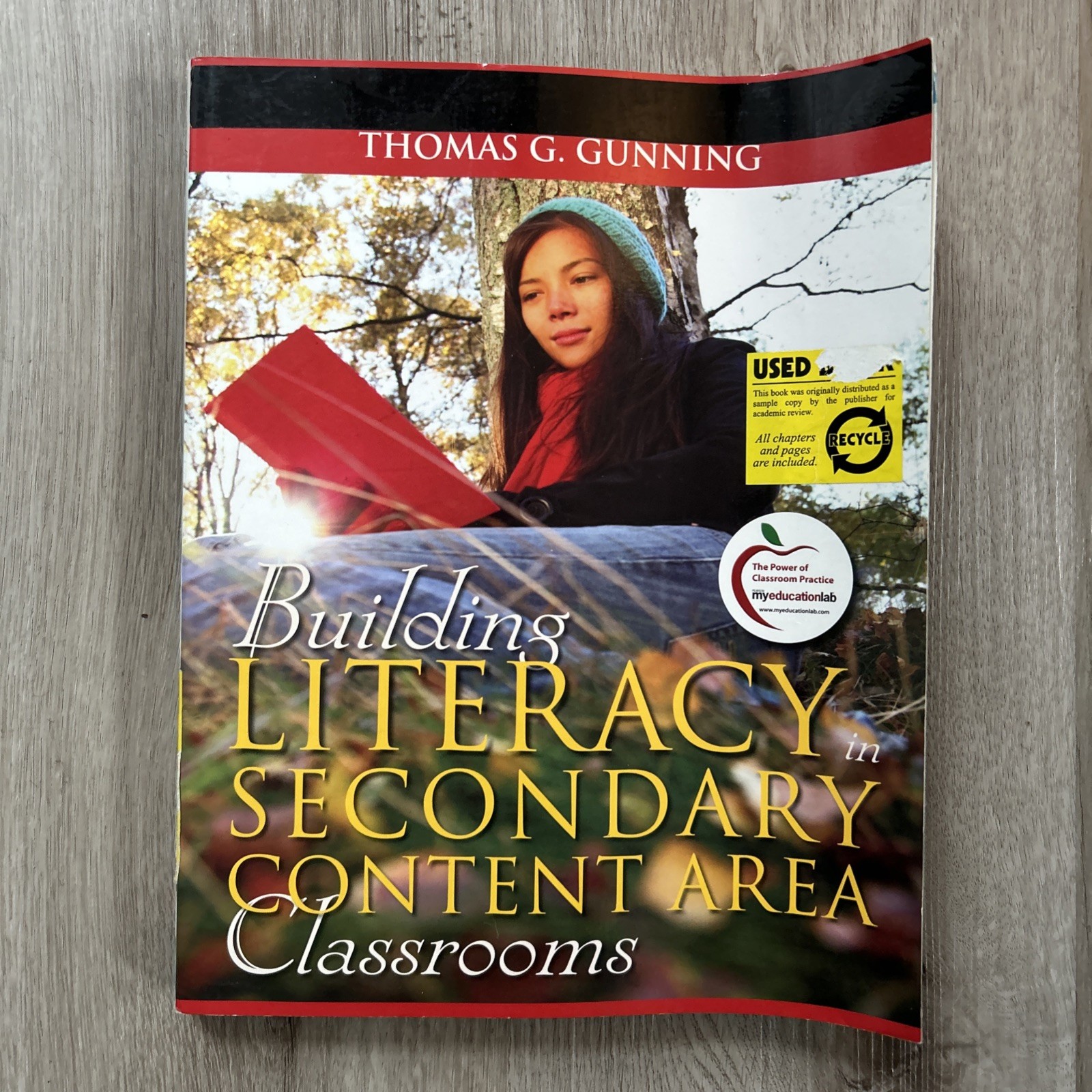 Building Literacy In Secondary Content Area Classrooms by Thomas G Gunning Book