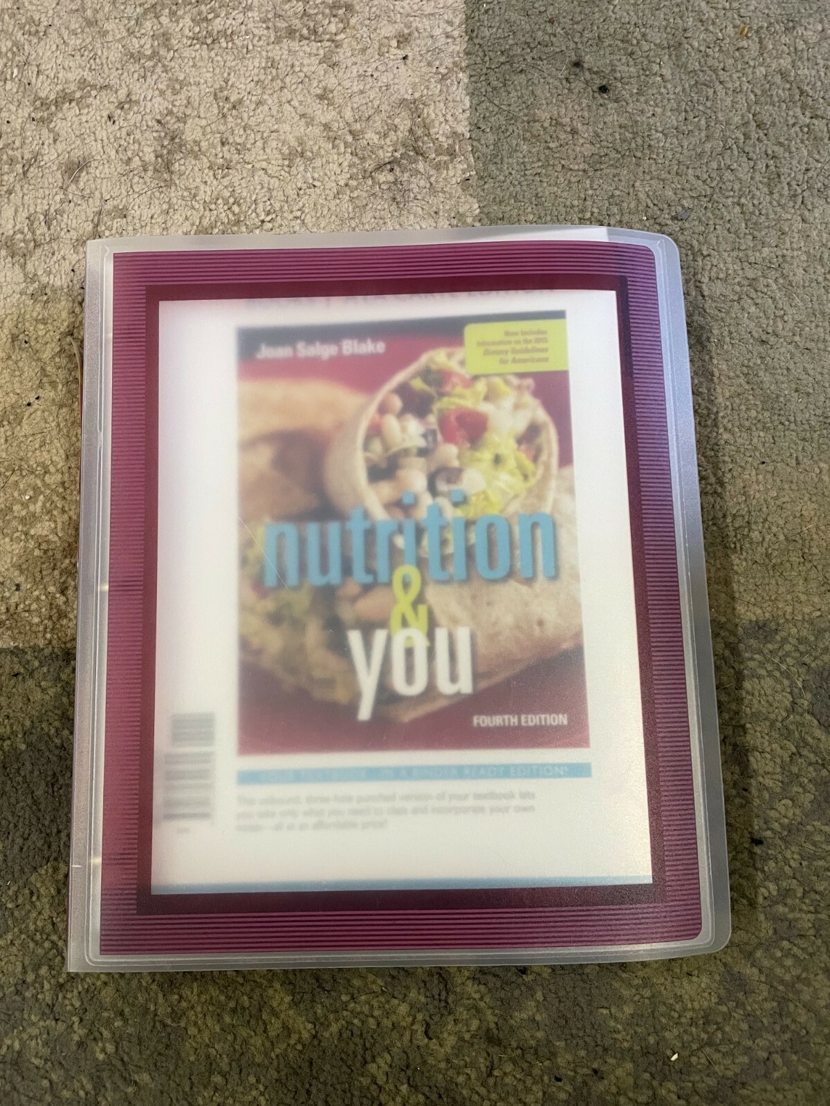 Nutrition & You A La Carte 4th Edition by Joan Salge Blake
