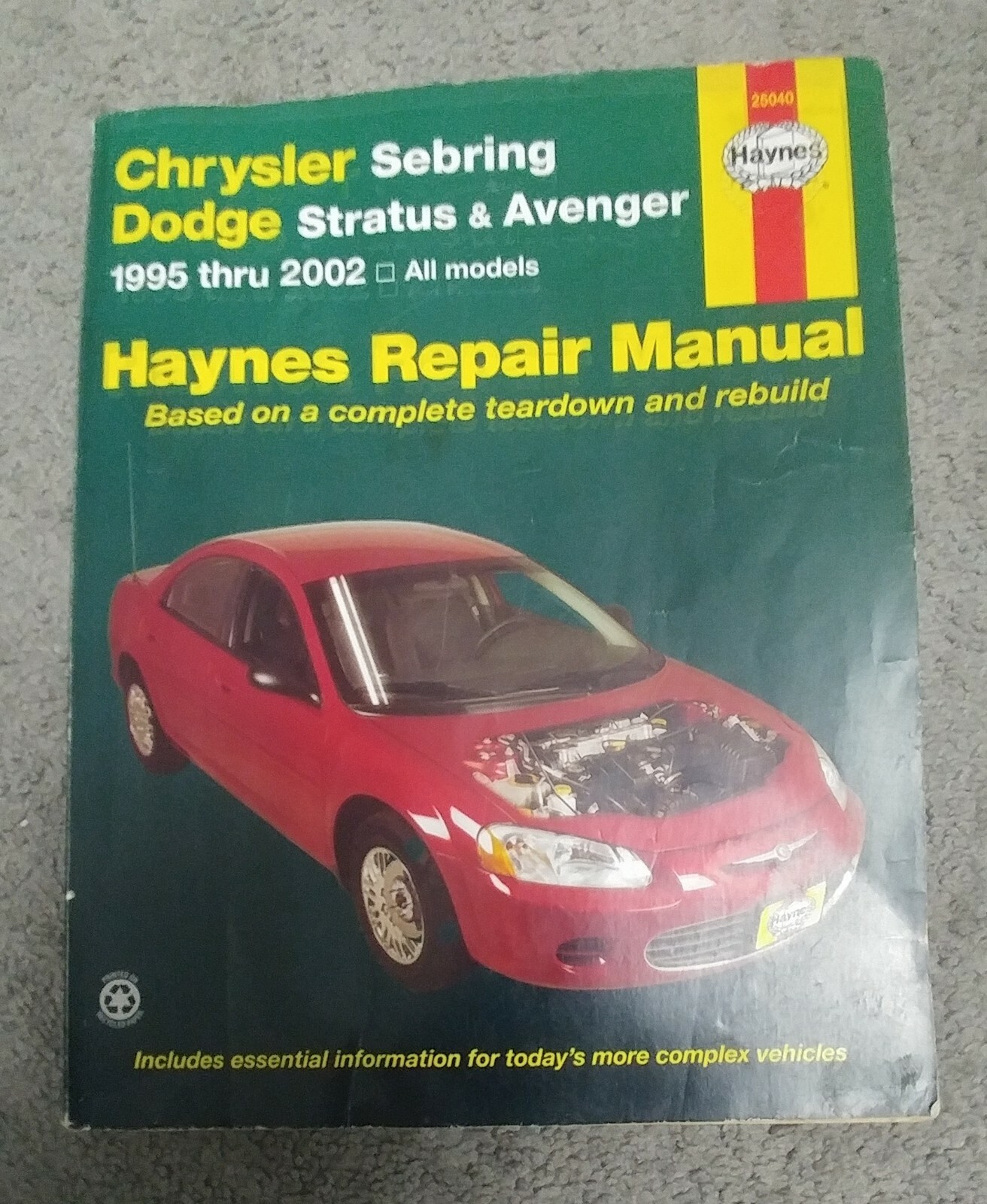 Haynes Chrysler Sebring Dodge Stratus and Avenger 1995-2002 – pb some wear