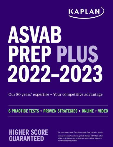 ASVAB Prep Plus 20222023: 6 Practice Tests Proven Strategies On – GOOD